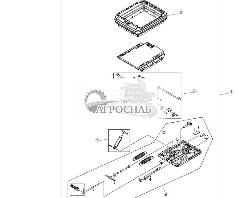 СИДЕНЬЕ ОПЕРАТОРА, МЕХАНИЧЕСКАЯ ПОДВЕСКА, НИЖНЯЯ - ST305336 531.jpg